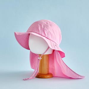 UV 차단 뒷목 분리형 플랩캡 핑크