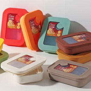 시에로 컬러 밀폐 보관 용기 냉동 밥 찬통 300ml x 3p (전자레인지 가능)