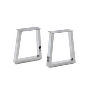 높이40cm 벤치의자 거실테이블용 유광실버 다리 프레임(2개 SET) 부품 DIY
