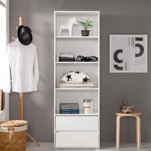 실용가구 드레스룸용 오픈 긴수납장 60cm (3색) 쇼룸형 붙박이 서랍 럭셔리