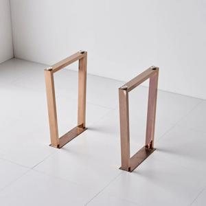 높이68cm 럭셔리 식탁 콘솔 테이블용 로즈골드 다리 프레임(2P) 부속품