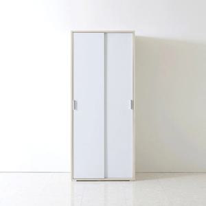 감성 엣지 화이트 슬라이드 이불 옷장 800 / 옷걸이장 우드 장롱 학생방 큰