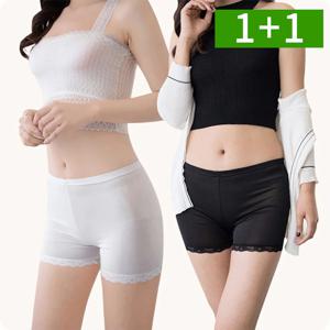 1+1 레이스 속바지 3부 여성 여름 학생 교복 치마