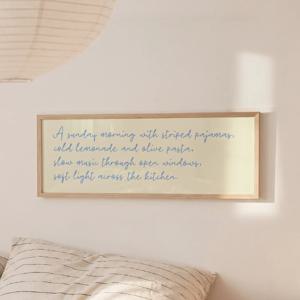 홈카페포스터 빈티지 카페인테리어 가로 긴액자 Sunday List