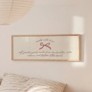 홈카페포스터 빈티지 카페인테리어 가로 긴액자 TENDER RIBBON