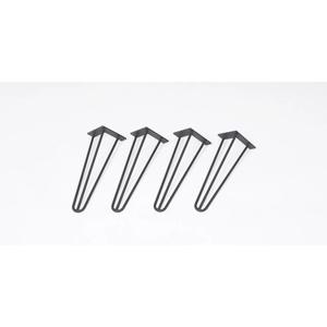 높이40cm 낮은 콘솔 티테이블용 블랙 스틸 다리 부속(4개 SET) DIY 철제