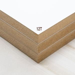 화이트 무광 12T MDF 합판 양면필름코팅 주문제작 재단 100x100