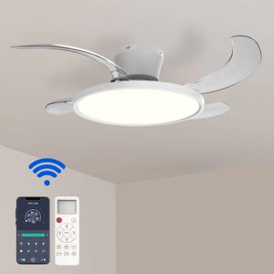 IOT 에어룩스 폴더블 천장 선풍기 실링팬 방등 (색변환,디,리모컨포함)