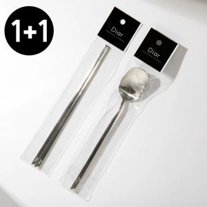 1+1 딱 적당한 무게감! 국내생산 수작업 고급 스텐 수저세트