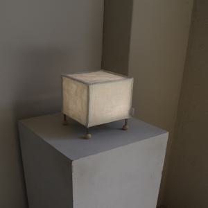 ivory dot linen cube lamp_무드등 조명 단스탠드