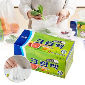 비닐봉투 일회용 비닐팩 크린백 25cm x 35cm(중) 400매 위생백