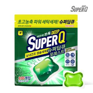 고농축 캡슐세제 포레스트 100개입 대용량 실내건조 드럼 일반 겸용