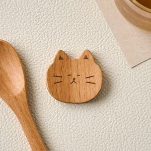 L 우리집 뚱냥이 우드 젓가락받침 졸리냥