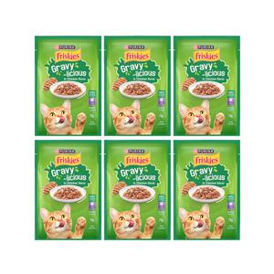프리스키 주식파우치 그레이비 치킨 70g 6팩