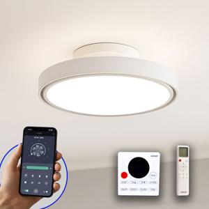 LED실링팬 슬림실링팬 윙리스 날개없는실링팬 3색변환 밝기조절 리모컨 IOT 56W