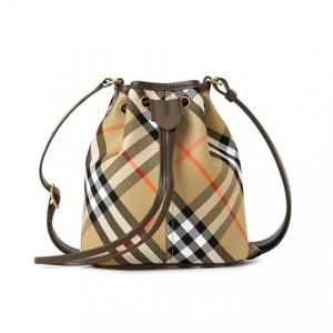 버버리 체크 여성 버킷백 MN DRAWSTRING BUCKET 8093804
