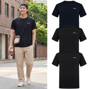 (대구신세계)EIDER 남자 기본 반팔티 3장 세트 3PACK 여름 일상 겸 운동복 이너 아이스 티셔츠 DMM26296