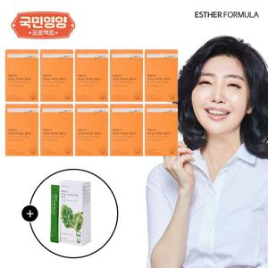 [국민영양] 여에스더 리포좀 비타민C 플러스 10개월분 (800mg x 30정 x 10박스) + 컬리케일 1박스