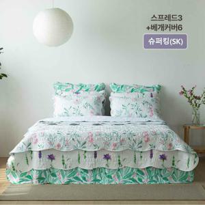 [26SS/최신상/메종노아] SK 속건워싱 시어서커 스프레드3장+베개커버 세트6장 총9종 SK(슈퍼킹/양면)