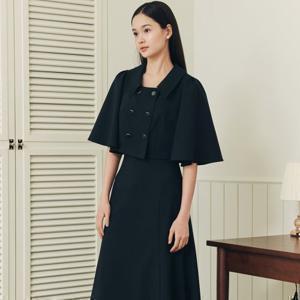 제로스트릿 [7%쿠폰적용가:89,900원][SSG단독세트] 머메이드 케이프 반팔자켓 + 스커트 (네이비)