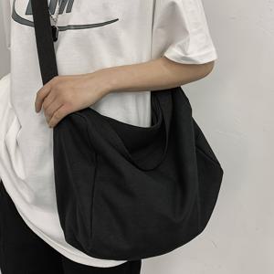 TEMU 캔버스 대용량 숄더백 남녀 공용 스쿨백 캐주얼 일본 스타일 백팩 인스 트렌디 핸드백 바디백