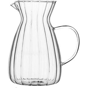 TEMU 유리 티포트 투명 손잡이 커피 컵 커피 포트 계량컵(500ml)