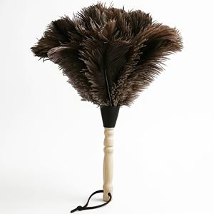TEMU 나무 & 수지 인조 타조 먼지떨이 브러시 1개, 가정, 자동차, 가구 청소용 - 책장, 소파, 전자제품, 바닥, 천장용 다용도 먼지 털이개 - 섬세한 표면에 부드러운 수지 및 나무 손잡이