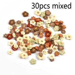 TEMU 1.3-1.7cm 멀티컬러 미니 플로럴 레ース 트림 패브릭 패치 30개, 손바느질 DIY 의류, 모자, 스카프 및 기타 액세서리 장식용, 뒷면 접착제 없음