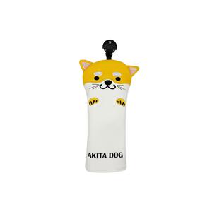 TEMU 일본식 귀여운 강아지 골프 클럽 커버 1/3/U자형 우드 클럽용 고급스러운 보호 아키타견 창의적인 자수 스크래치 및 마모 방지 클럽 헤드 프로텍터 행운의 '와우' 골프장으로 오는 귀엽게 일러스트된 끈적이는 반려동물 액세서리