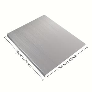 TEMU 접이식 모서리 헤비듀티 도마 - 1mm 두께 대형 주방 도마, 상업용 등급, 고기, 야채, 빵에 적합 - 보관이 간편, 식기세척기 사용 가능 - 가정 및 전문 주방용 - 스테인리스강 같은 소재로 제작된 매끄러운 표면 - 고기와 야채 슬라이싱에 이상적인 스타일리시한 주방용품