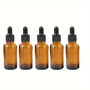 TEMU 30ml 빈 유리 스포이드 병, 5개, 10개, 또는 20개 팩으로 구매 가능, 향수 및 에센셜 오일 리필에 적합, 피펫 포함.