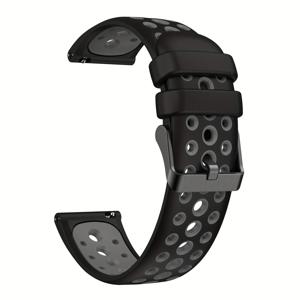 TEMU Huawei Watch 43 듀얼 컬러 원형 구멍 실리콘 스트랩, Huawei GT3 스트랩 22mm, Huawei GT2 Pro 스트랩에 적합