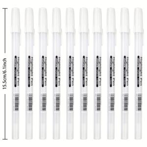 TEMU 흰색 젤 펜, 0.5mm 미세 팁 젤 잉크 펜, 검은 종이 드로잉, 스케치, 일러스트레이션, 성인용 컬러링, 저널링용 10개 세트
