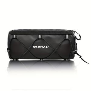 TEMU PHMAX 자전거 핸들바 백 자전거 프론트 백 숄더백 스토리지 백 숄더 스트랩 포함 로드 마운틴 바이크 사이클링 투어용 (블랙)
