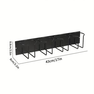 TEMU 1컵 홀더 (4개의 수납 브래킷 포함), 보온병 컵, 물컵, 아이스 큐브 컵 등 다양한 스타일의 컵에 적합합니다. 두꺼운 소재로 제작되었으며, 강력한 접착력으로 완벽한 방 장식 및 가정용 수납 제품입니다.