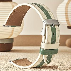 TEMU 퀵 릴리스 가죽 스트랩 컬러풀 교체용 밴드 여성 남성용 20mm/22mm 5/4/6 40mm/44mm/5 Pro 45mm/4 클래식 42mm/46mm 호환 레트로 럭셔리 스트랩, 갤럭시 액티브 2 대형 선물용