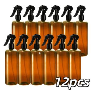 TEMU 12개 세트 브라운 플라스틱 스프레이 병 - 300ml/10.14oz PVC 무함유 & 무향 청소용, 식물 및 가드닝 용품, 가정용 미세 분사기, 슬림한 디자인, 앰버 컬러