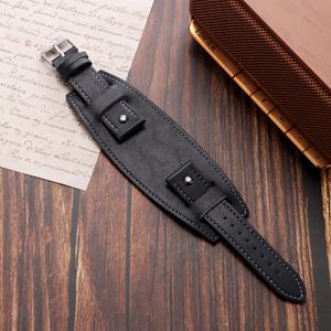 TEMU 20mm, 22mm, 24mm 호환 PU 가죽 시계 스트랩 - 남녀공용 스타일리시하고 부드러운 디자인, 완벽한 선물 옵션