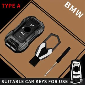 TEMU BMW 전용 합금 메카 카 키 백, 1 2 3 4 5 6 7 시리즈 X1 X3 X4 X5 X6 X7 F10 F20 F30 G20 G30 G01 F15 F16 G02 G05 F34 호환 쉘 세트