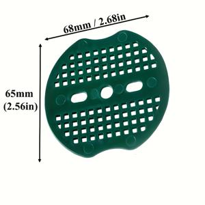 TEMU 70개 7cm 헤비듀티 플라스틱 가드닝 못, 검정색과 녹색에 흰색 구멍으로 가시성 강화, 조경 천 고정 및 잡초 뿌리 방지, 인조잔디, 지면 커버링, 가드닝용 - 야외 사용, 천공 디자인