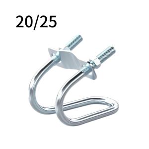 TEMU U자형 메탈 클램프 10개 세트 / 20mm-40mm 모델 - 튼튼하고 내구성이 뛰어나며 초강력! 야외용 원형 튜브 액세서리를 쉽게 고정, 차고 지붕, 차양, 온실 구조에 적합. 마당 보강용으로 안정적
