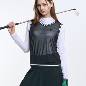 TEMU 여성 자외선 차단 여름에도 시원한 냉감 쿨링 레이어드 아웃도어 데일리 긴팔 티셔츠(W6ST13)