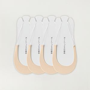 TEMU 살구색과 블랙 투명 TIESO 끈 양말 4켤레, 여성용 여름 얇은 양말, 하이힐 양말, 미끄럼 방지 낙하 방지 뒤꿈치, 반야장 보트 삭스, 로우컷