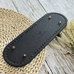 TEMU 1개 30x10/26x8cm 대형 가방 받침대 | 핸드메이드 인조 가죽 패널, 밝은 네일 로고, 여성용 공예 도구, 가방 제작용 가방 바닥, 지갑 제작, DIY 지갑 제작