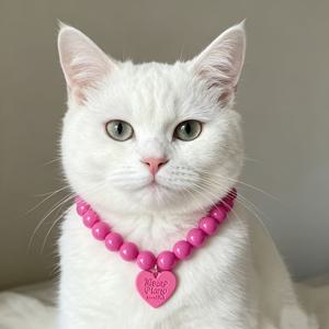 TEMU 조절 가능한 애완동물 목걸이 1개, 캔디 컬러 애완 고양이 강아지 목걸이, 고양이 및 강아지 소형견 테디 목걸이, 다양한 색상 제공, 애완동물의 다양한 요구를 충족, 배터리 없음