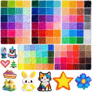 TEMU 55000개 120색 2.6mm 구슬 세트, 5종 조합 키트, DIY 3D 퍼즐, 구슬 녹이기 핸드메이드 선물, DIY 주얼리 제작, 주얼리, 열쇠고리 펜던트 등에 적합, 공예 액세서리, 주얼리 제작, 패션 선물, 접착제 불필요
