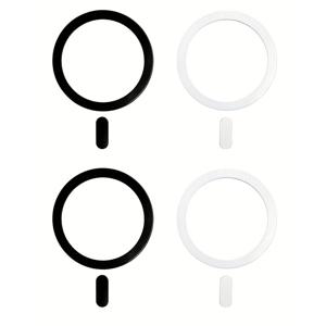 TEMU 메탈 링 테일 4개, 접착식 범용 휴대폰 홀더와 호환, 더 강력한 그립감과 컴팩트한 핏을 제공하는 무선 충전 액세서리, 흡입 컵 디자인, 아이폰, 휴대폰, 자동차, 직장용