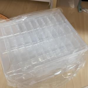 TEMU 대용량 30구 투명 플라스틱 수납함, 소형 칸막이 포함, 액세서리 정리 및 보석함에 최적, 투명 플라스틱 포장 상자, 피젯 비즈 용기, 하드웨어 공구 방진 진열장, 뚜껑 있는 부품 및 액세서리 정리함, 보석함