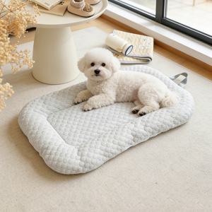 TEMU 1개 냉각 펫 베드, 20Lbs 미만 소형견 및 고양이용 강아지 침대, 고양이 침대 매트, 반려동물 유모차 매트, 소파용 펫 패드