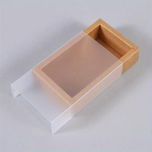 TEMU 서리로 덥은 PVC Windows 다중 크기 크래프트 종이 선물 상자